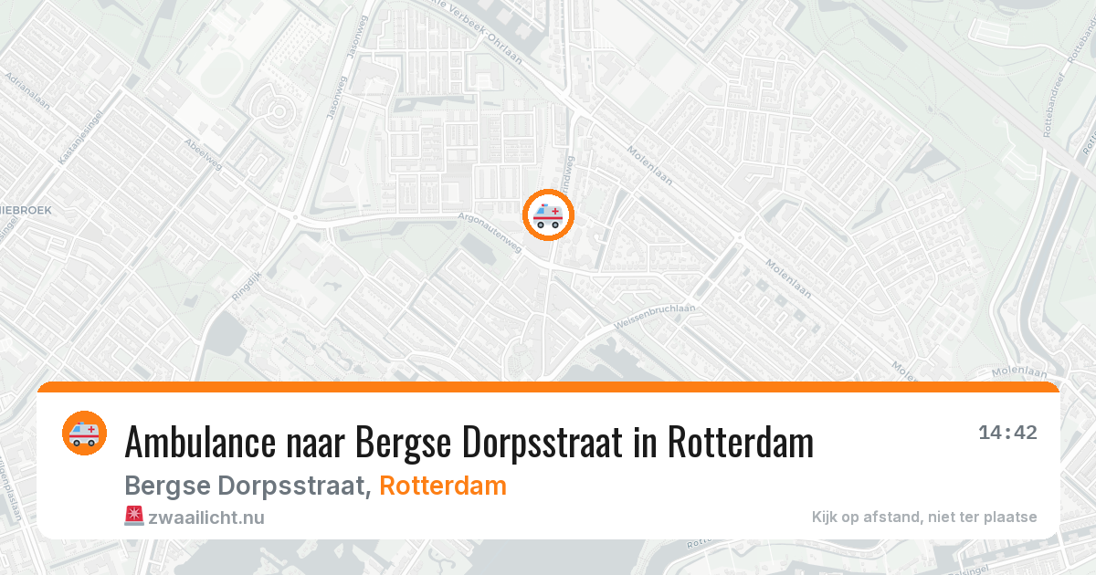 Ambulance naar Bergse Dorpsstraat in Rotterdam — 4 jun 2026