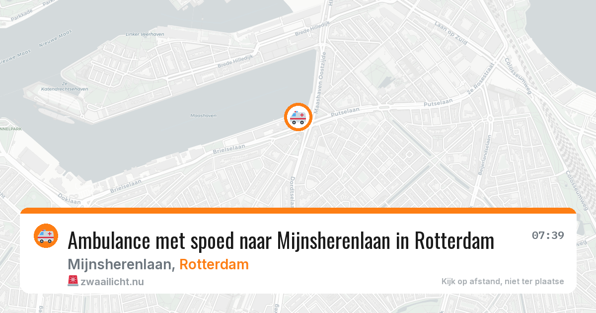 Ambulance met spoed naar Mijnsherenlaan in Rotterdam — 28 mrt 2026