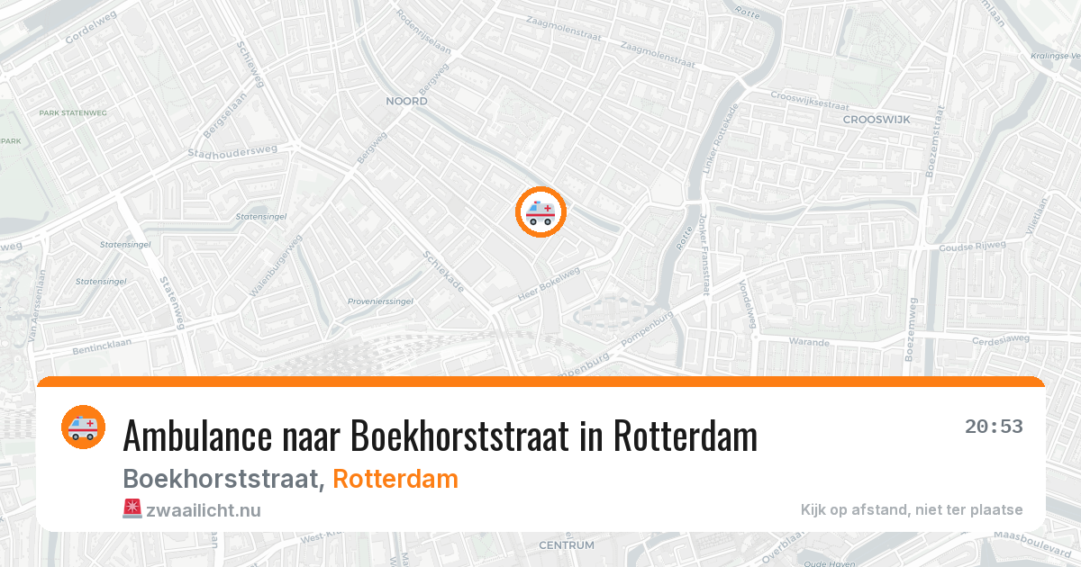 Ambulance naar Boekhorststraat in Rotterdam — 14 jul 2026