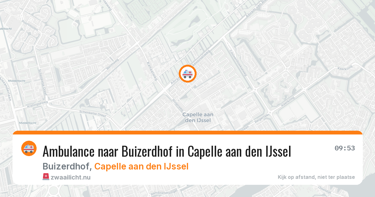 Ambulance naar Buizerdhof in Capelle aan den IJssel — 18 jul 2026