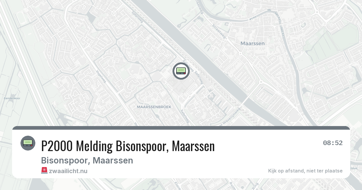 P2000 Melding Bisonspoor, Maarssen — 3 feb 2026