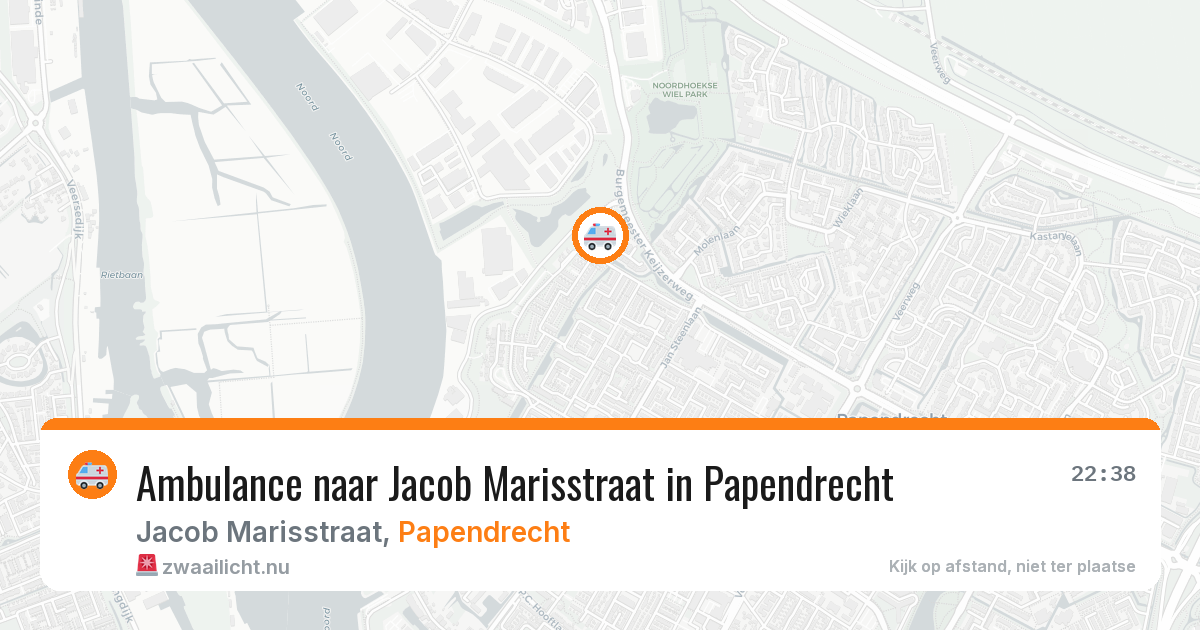 Ambulance naar Jacob Marisstraat in Papendrecht — 4 jun 2026