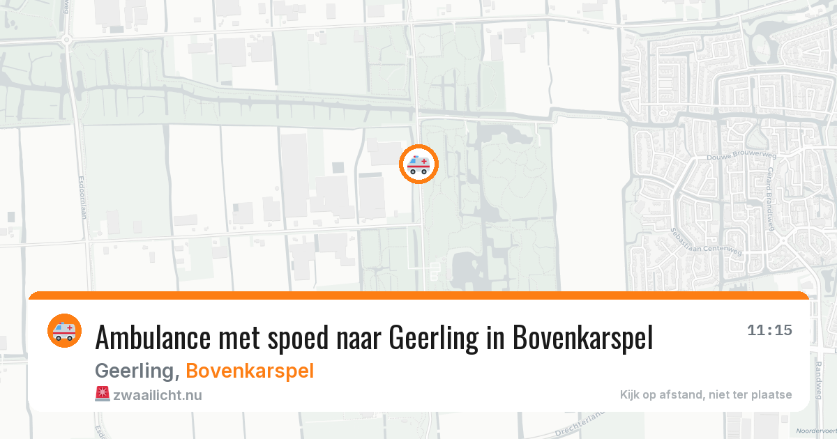 Ambulance met spoed naar Geerling in Bovenkarspel — 8 apr 2026