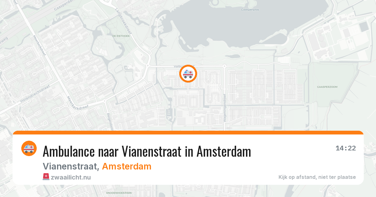 Ambulance naar Vianenstraat in Amsterdam — 21 apr 2026