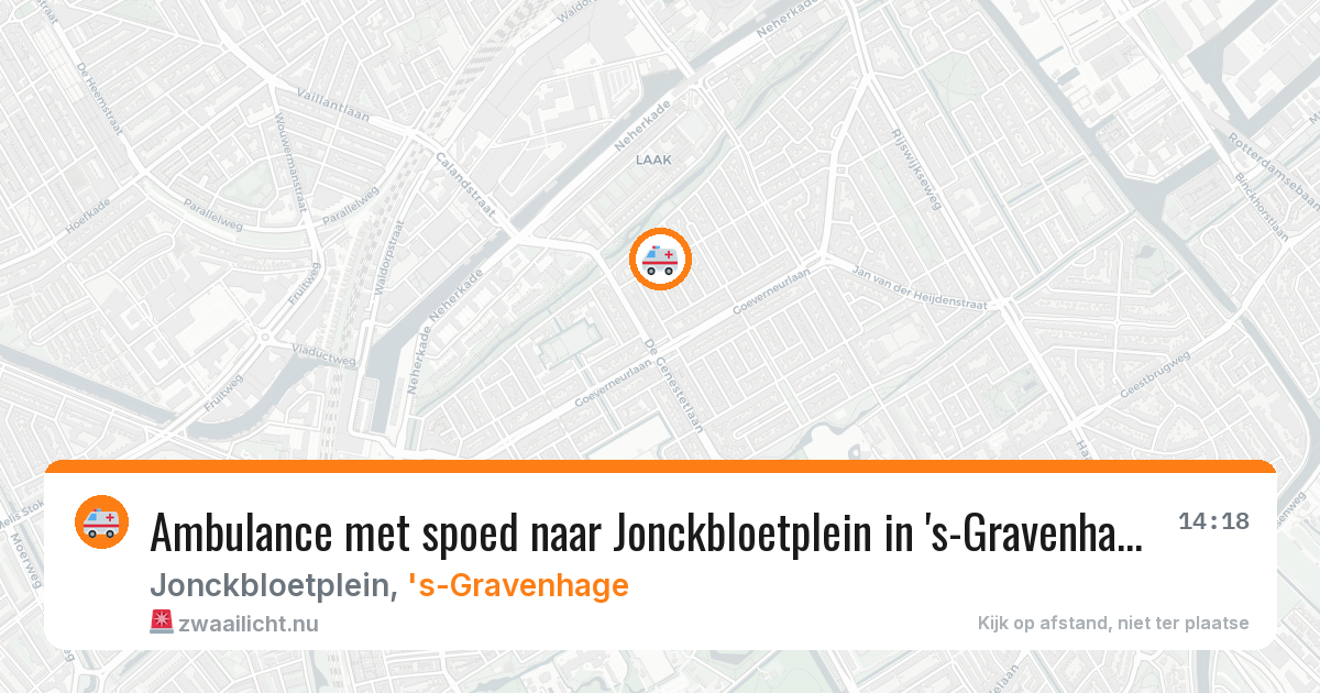 Ambulance met spoed naar Jonckbloetplein in 's-Gravenhage — 2 jun 2026