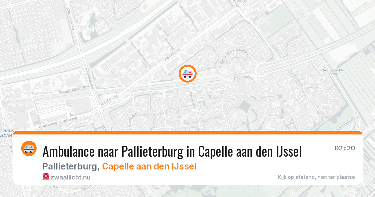 Ambulance naar Pallieterburg in Capelle aan den IJssel — 19 mei 2026
