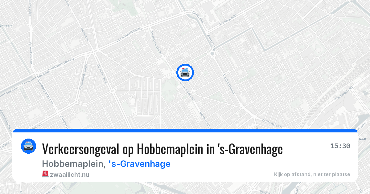 Verkeersongeval op Hobbemaplein in 's-Gravenhage — 26 mei 2026