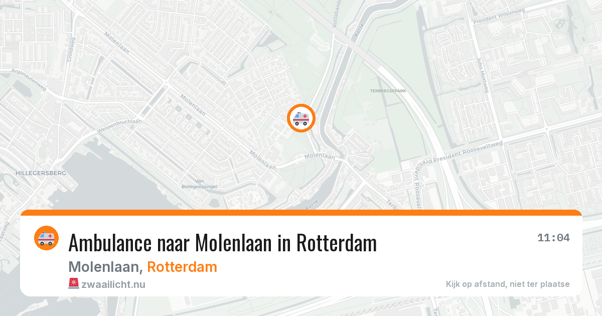 Ambulance naar Molenlaan in Rotterdam — 10 jul 2026