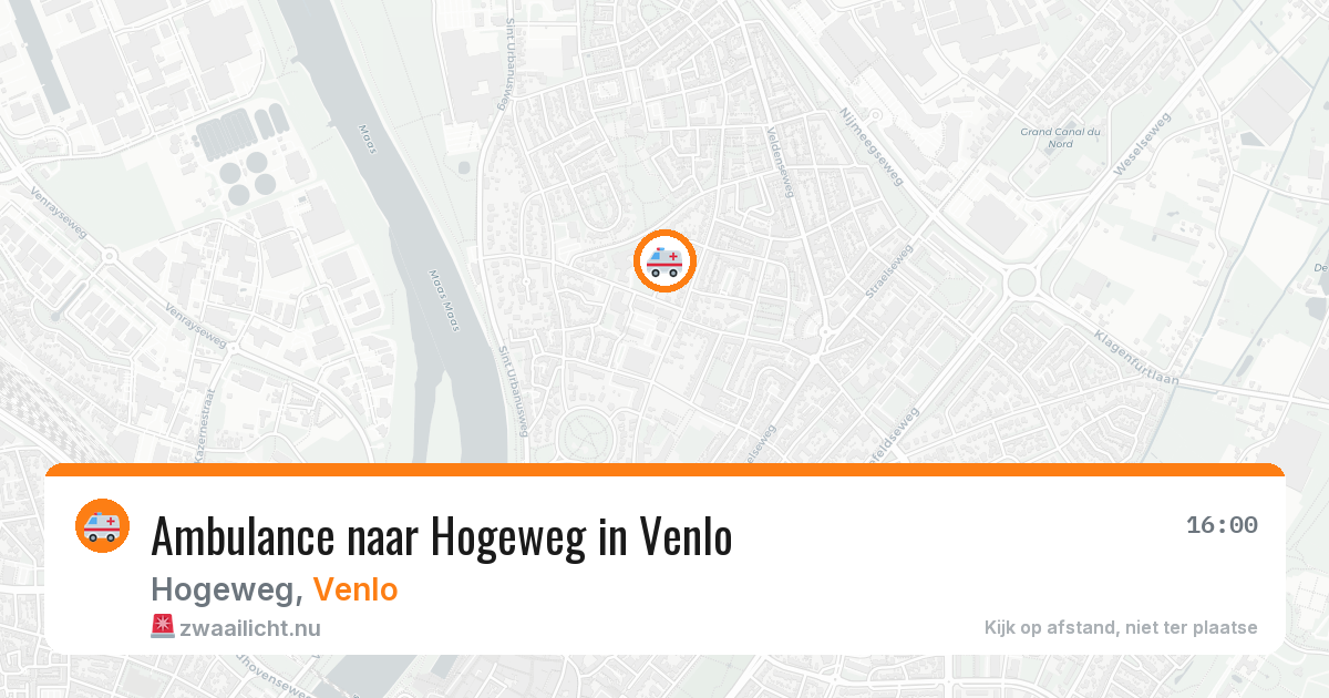 Ambulance naar Hogeweg in Venlo — 13 jul 2026
