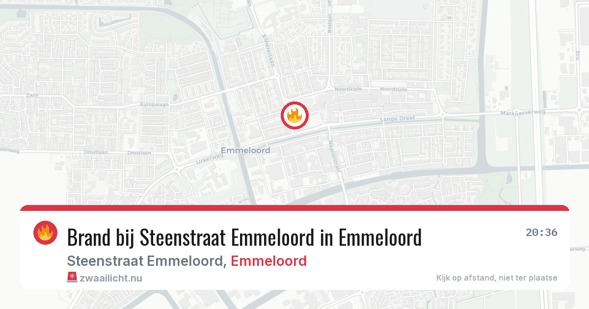 Brand bij Steenstraat Emmeloord in Emmeloord — 24 jul 2026
