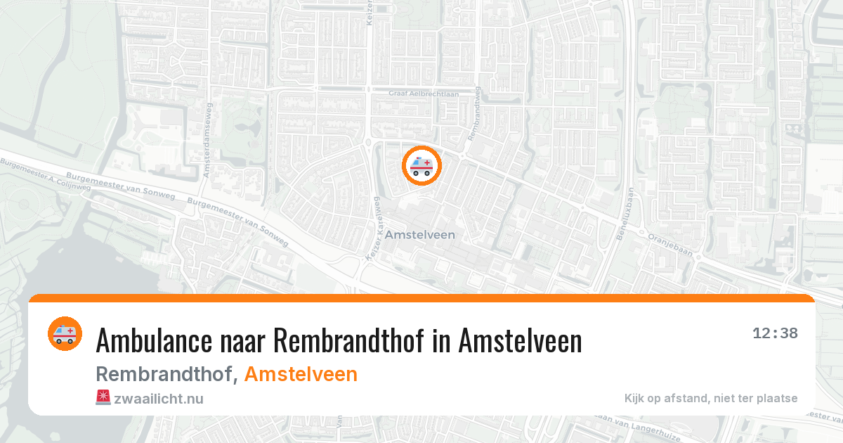 Ambulance naar Rembrandthof in Amstelveen — 22 mei 2026