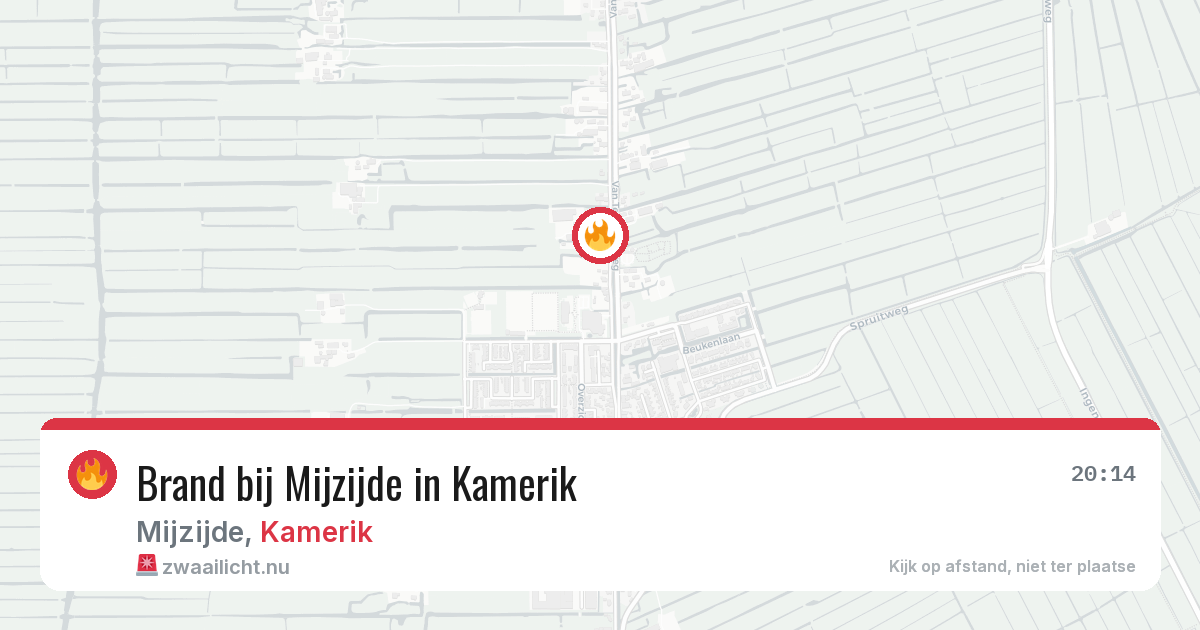 Brand bij Mijzijde in Kamerik — 4 mei 2026