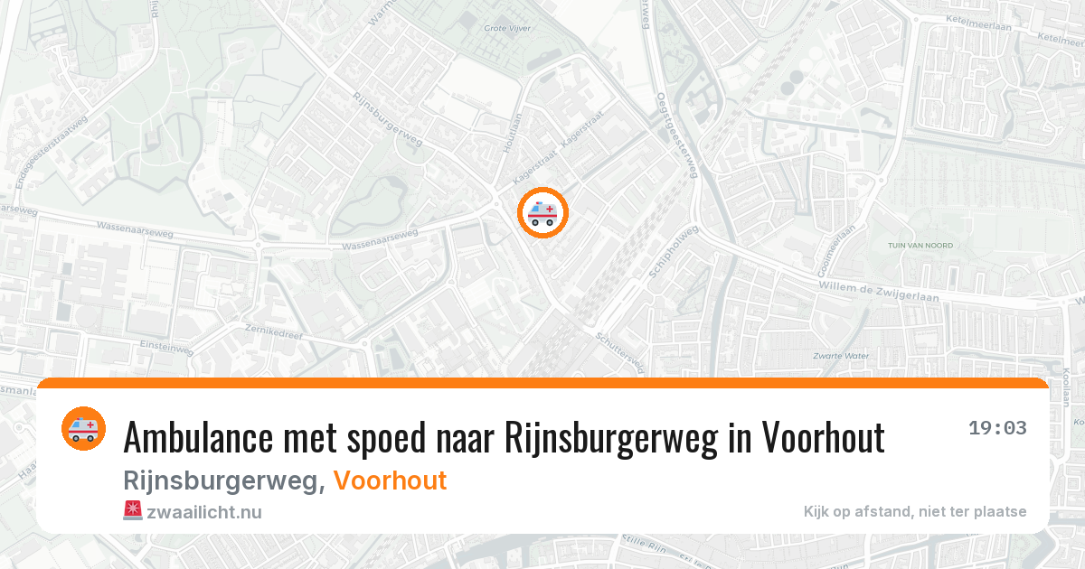 Ambulance met spoed naar Rijnsburgerweg in Voorhout — 28 jan 2026