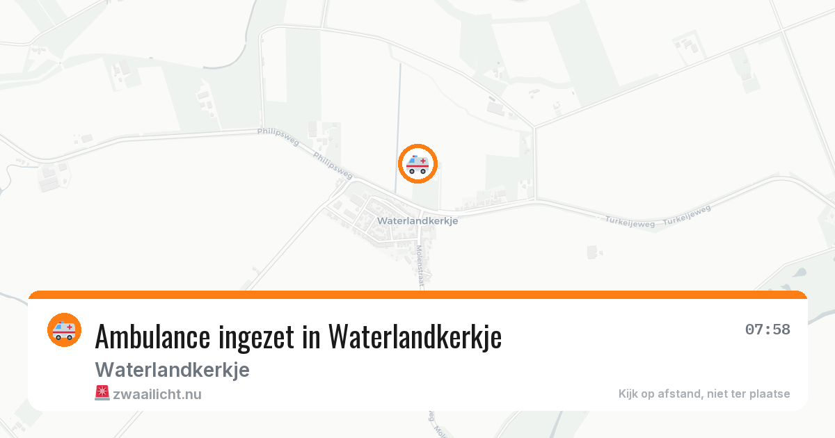 Ambulance ingezet in Waterlandkerkje — 19 jun 2026