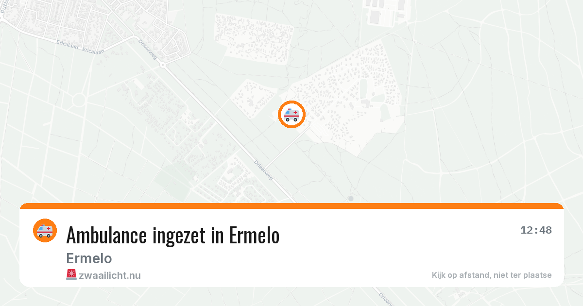 Ambulance ingezet in Ermelo — 13 jul 2026