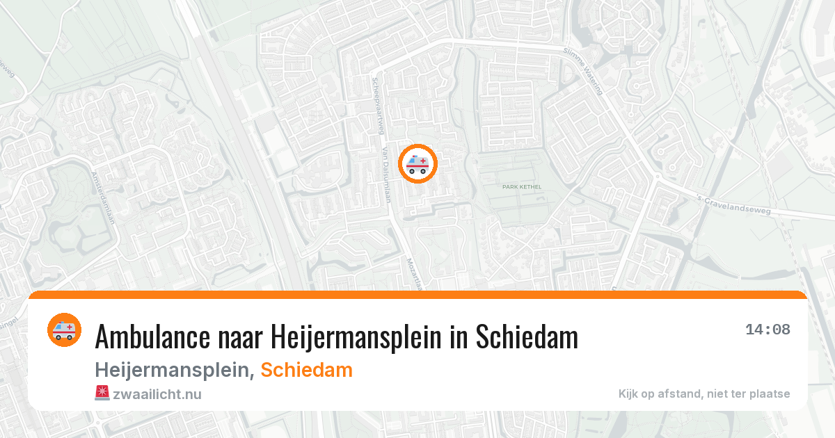 Ambulance naar Heijermansplein in Schiedam — 7 apr 2026
