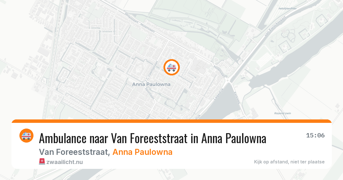 Ambulance naar Van Foreeststraat in Anna Paulowna — 23 mei 2026