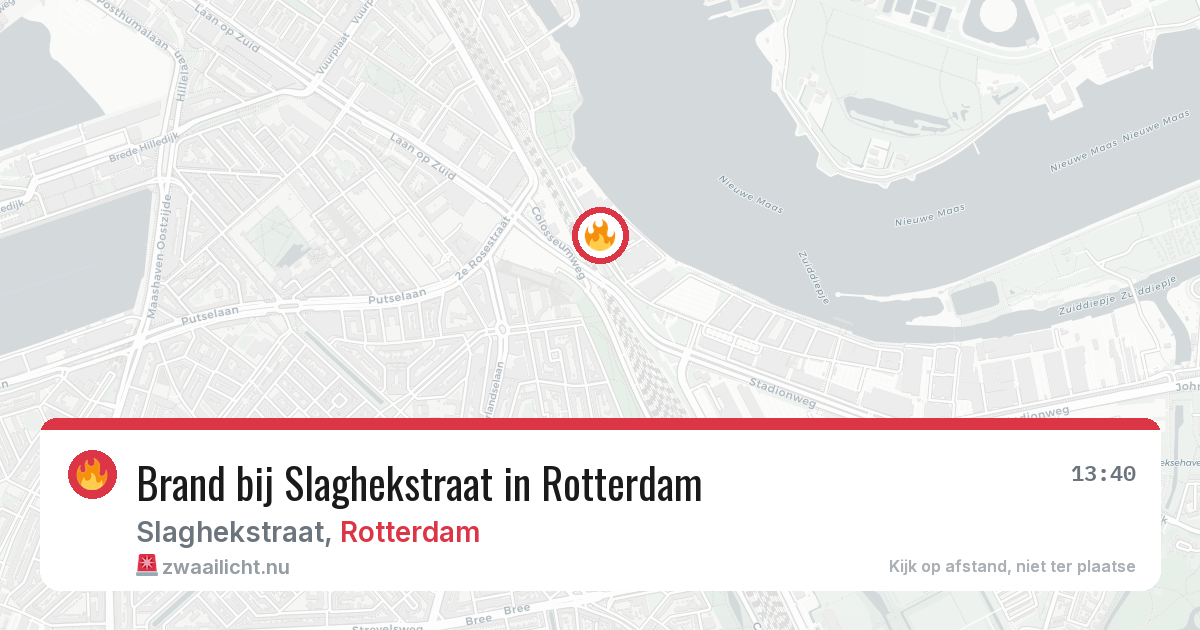 Brand bij Slaghekstraat in Rotterdam — 22 mei 2026