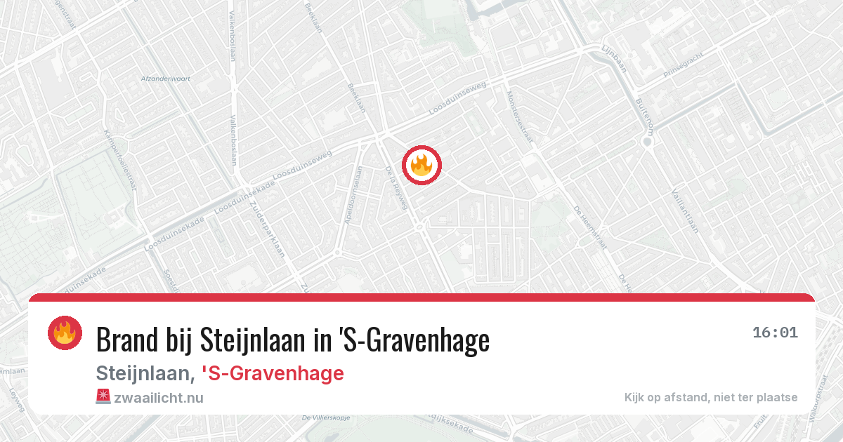 Brand bij Steijnlaan in 'S-Gravenhage — 29 mei 2026