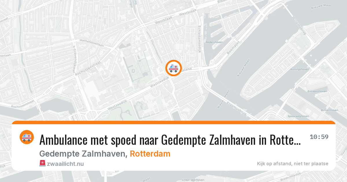 Ambulance met spoed naar Gedempte Zalmhaven in Rotterdam — 5 jun 2026