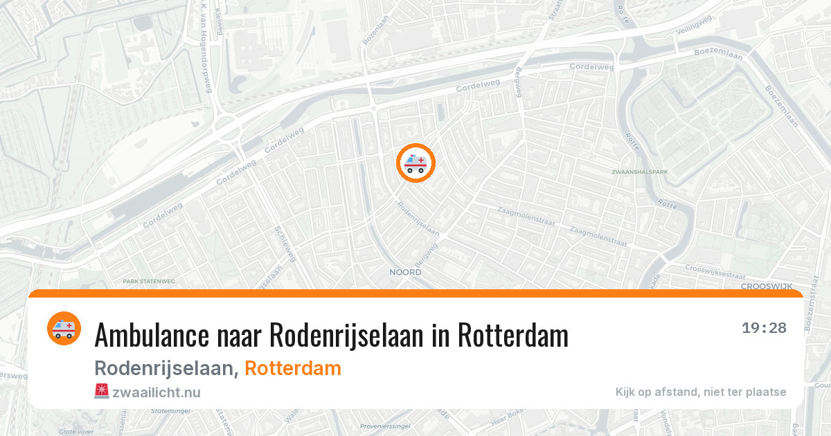 Ambulance naar Rodenrijselaan in Rotterdam — 21 jul 2026