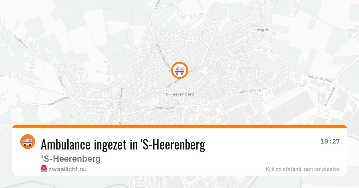 Ambulance ingezet in 'S-Heerenberg — 17 mrt 2026