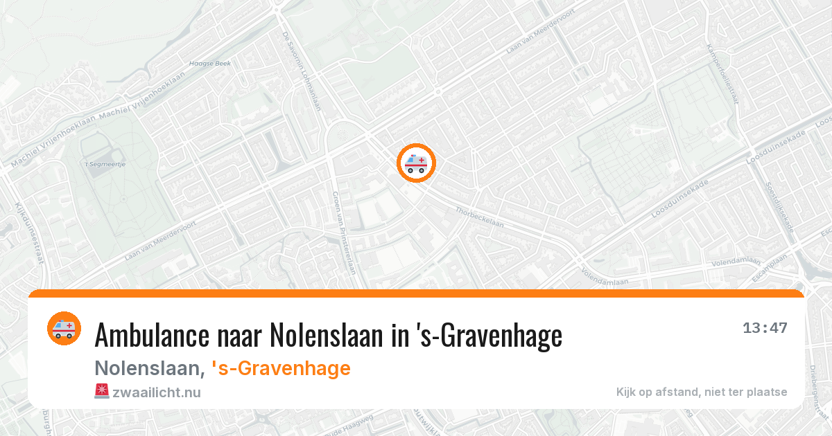 Ambulance naar Nolenslaan in 's-Gravenhage — 2 apr 2026