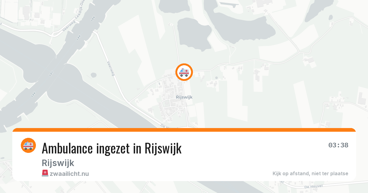 Ambulance ingezet in Rijswijk — 21 mrt 2026