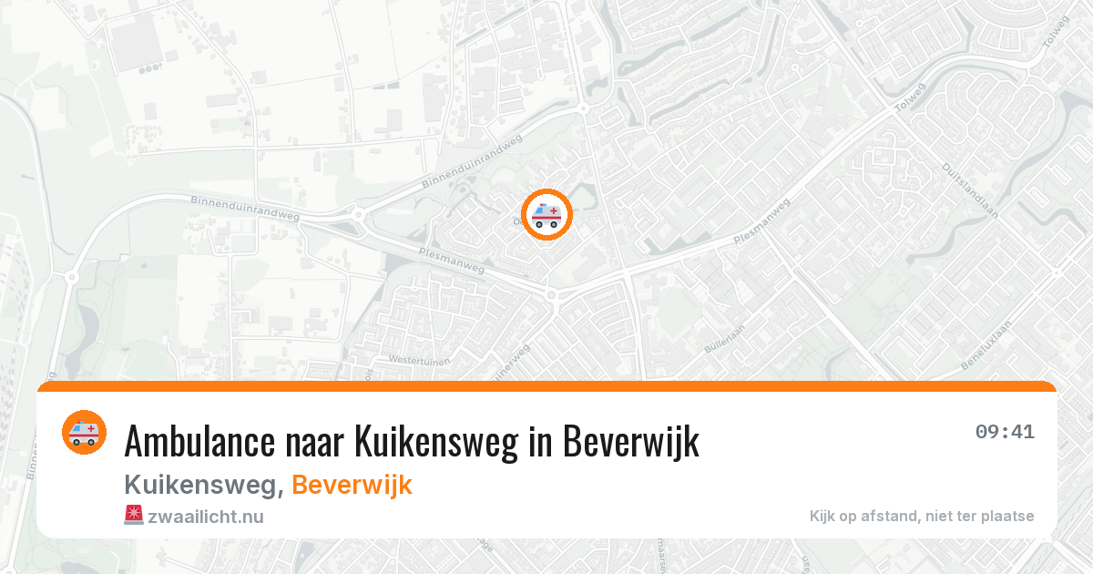 Ambulance naar Kuikensweg in Beverwijk — 15 jul 2026
