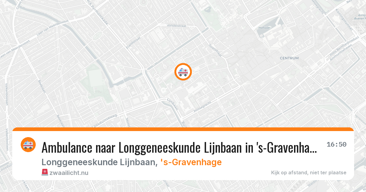 Ambulance naar Longgeneeskunde Lijnbaan in 's-Gravenhage — 2 feb 2026