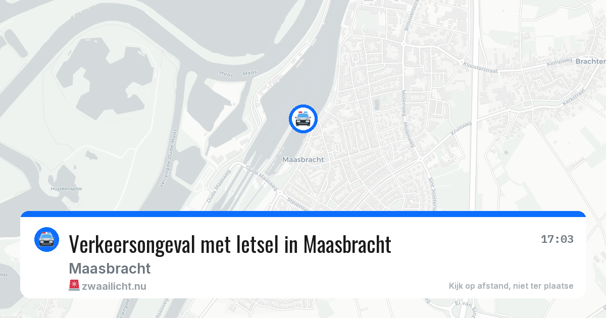 Verkeersongeval met letsel in Maasbracht — 17 apr 2026