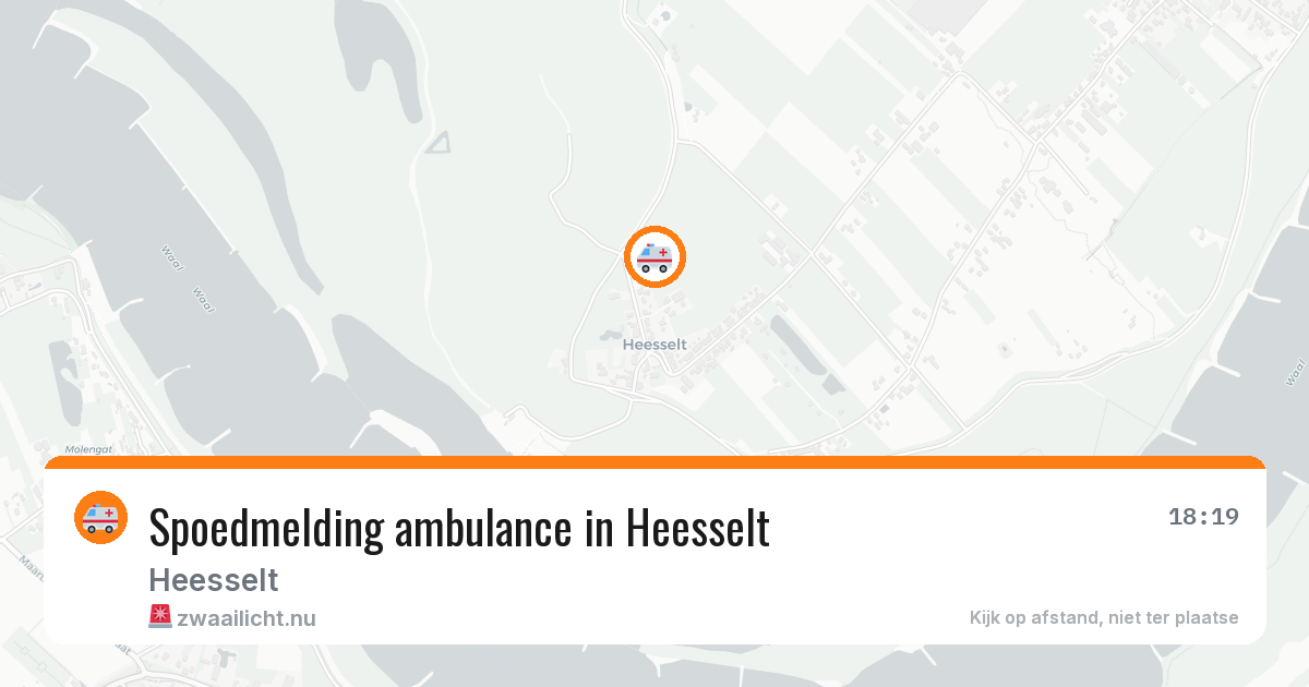 Spoedmelding ambulance in Heesselt — 17 jul 2026