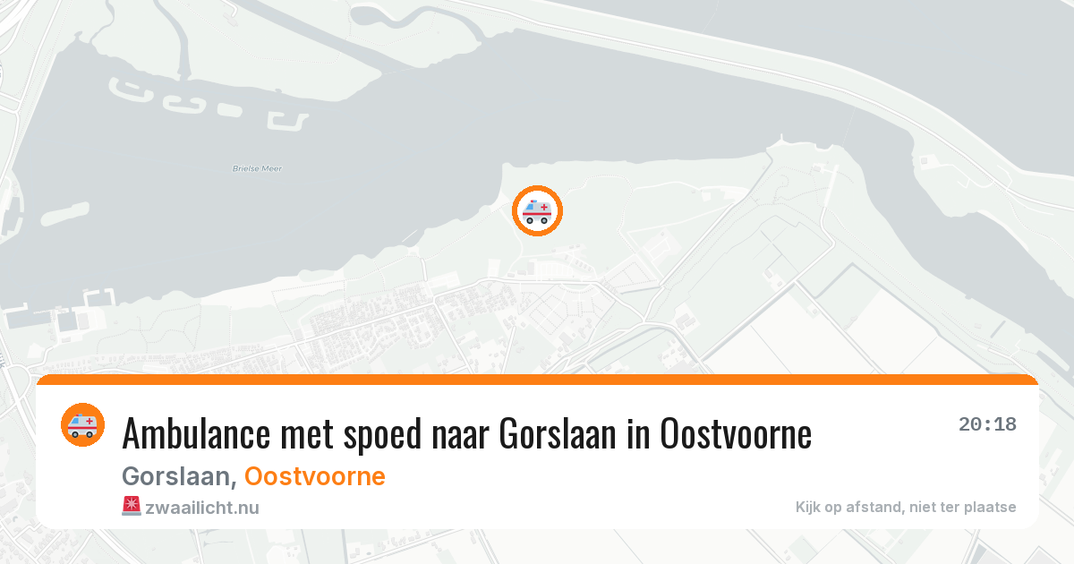 Ambulance met spoed naar Gorslaan in Oostvoorne — 6 jun 2026