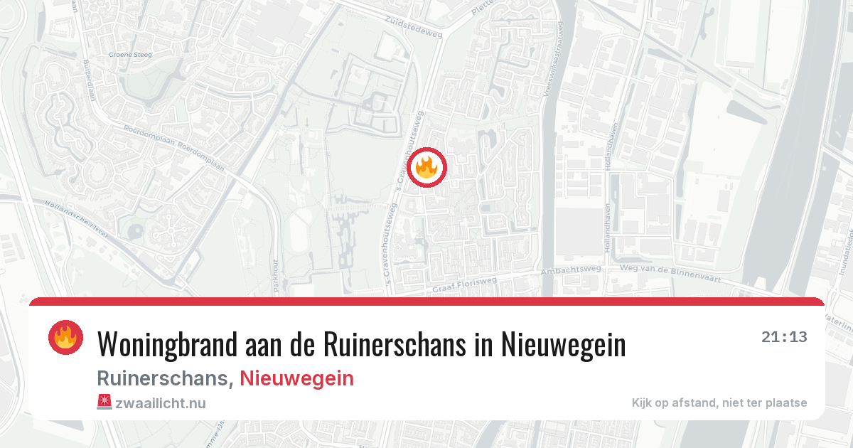 Woningbrand aan de Ruinerschans in Nieuwegein — 15 jul 2026
