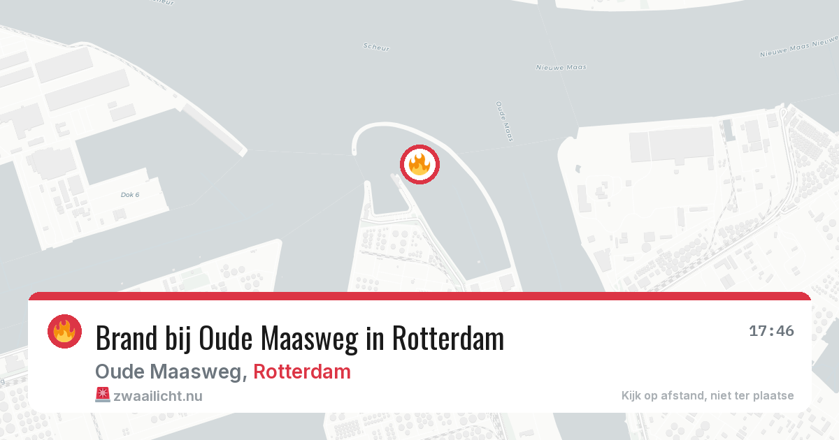 Brand bij Oude Maasweg in Rotterdam — 4 jun 2026