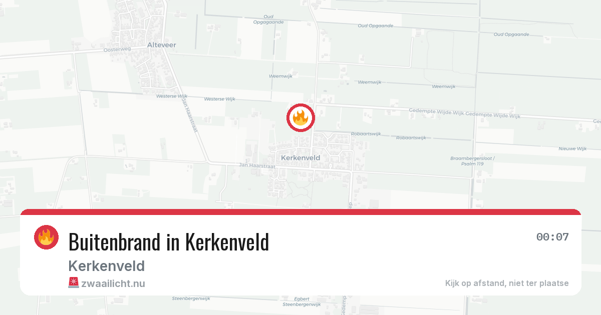 Buitenbrand in Kerkenveld — 17 apr 2026