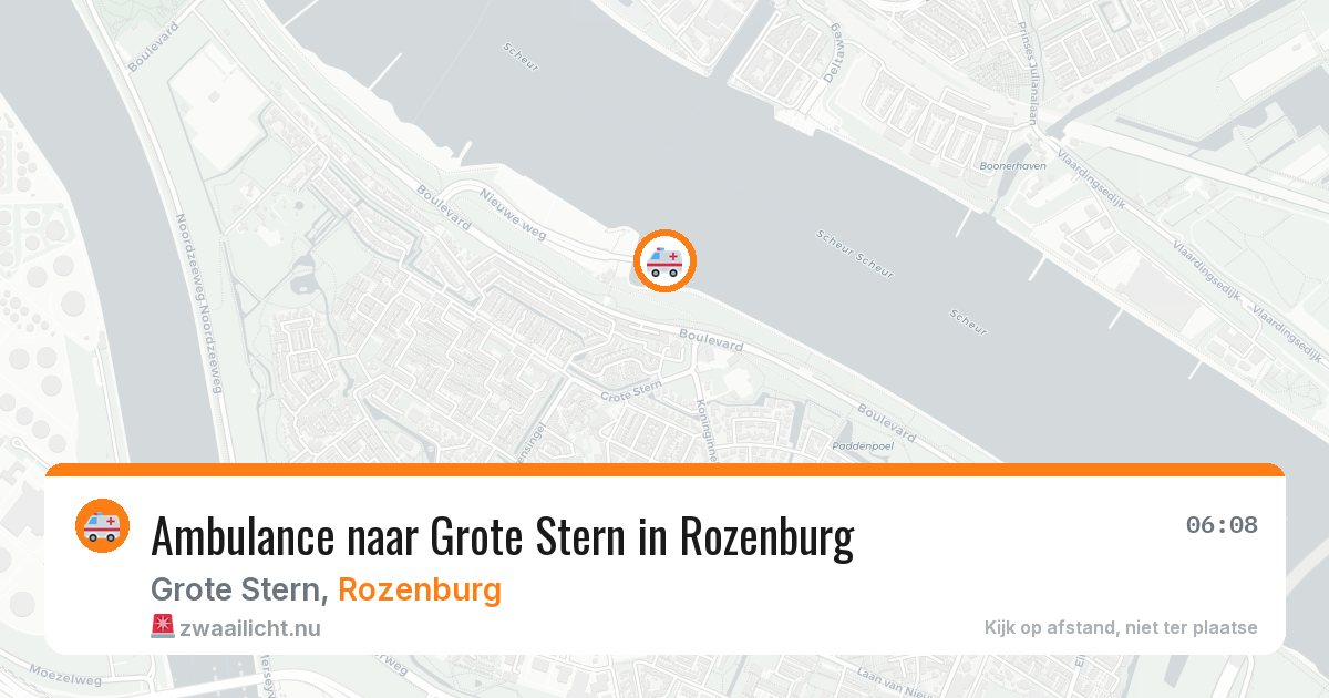 Ambulance naar Grote Stern in Rozenburg — 30 mei 2026