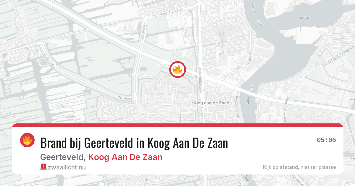 Brand bij Geerteveld in Koog Aan De Zaan — 21 jul 2026