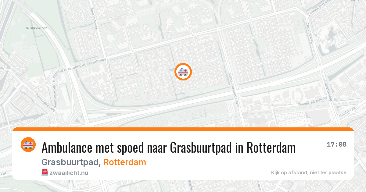 Ambulance met spoed naar Grasbuurtpad in Rotterdam — 10 jul 2026