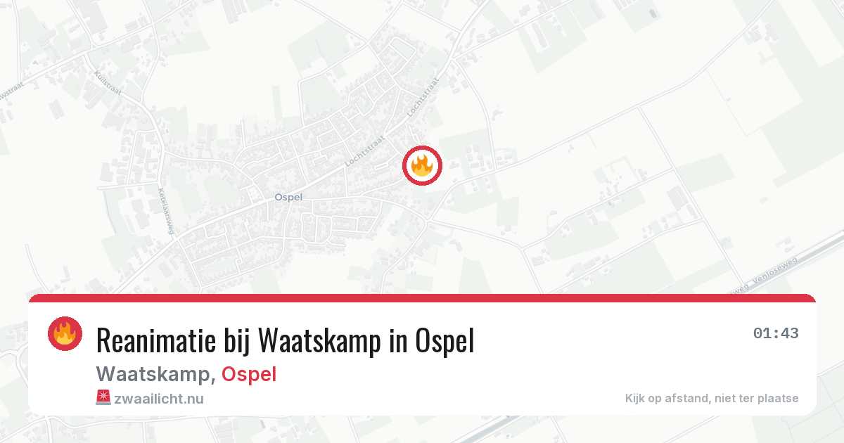 Reanimatie bij Waatskamp in Ospel — 2 feb 2026