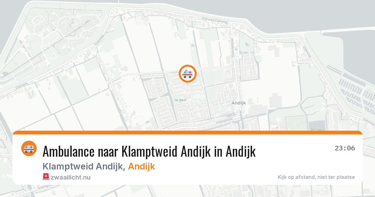 Ambulance naar Klamptweid Andijk in Andijk — 10 jul 2026