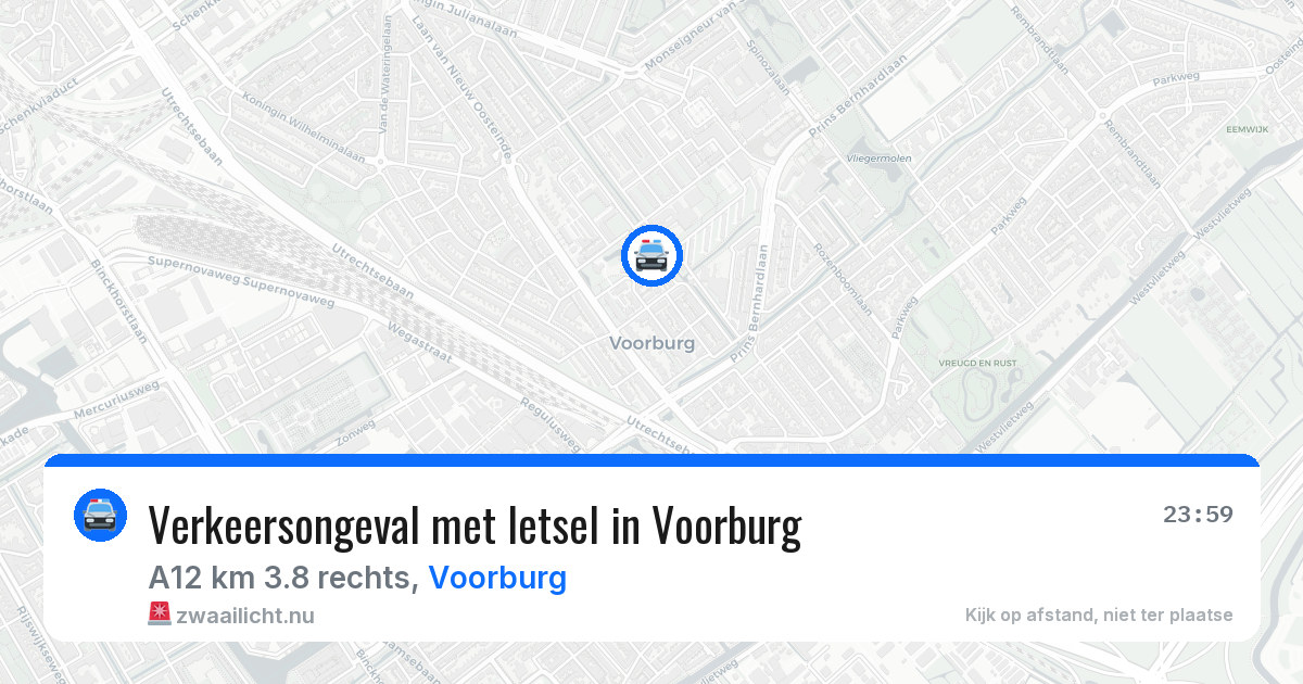 Verkeersongeval met letsel in Voorburg — 28 mei 2026