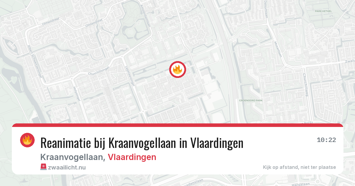 Reanimatie bij Kraanvogellaan in Vlaardingen — 1 apr 2026