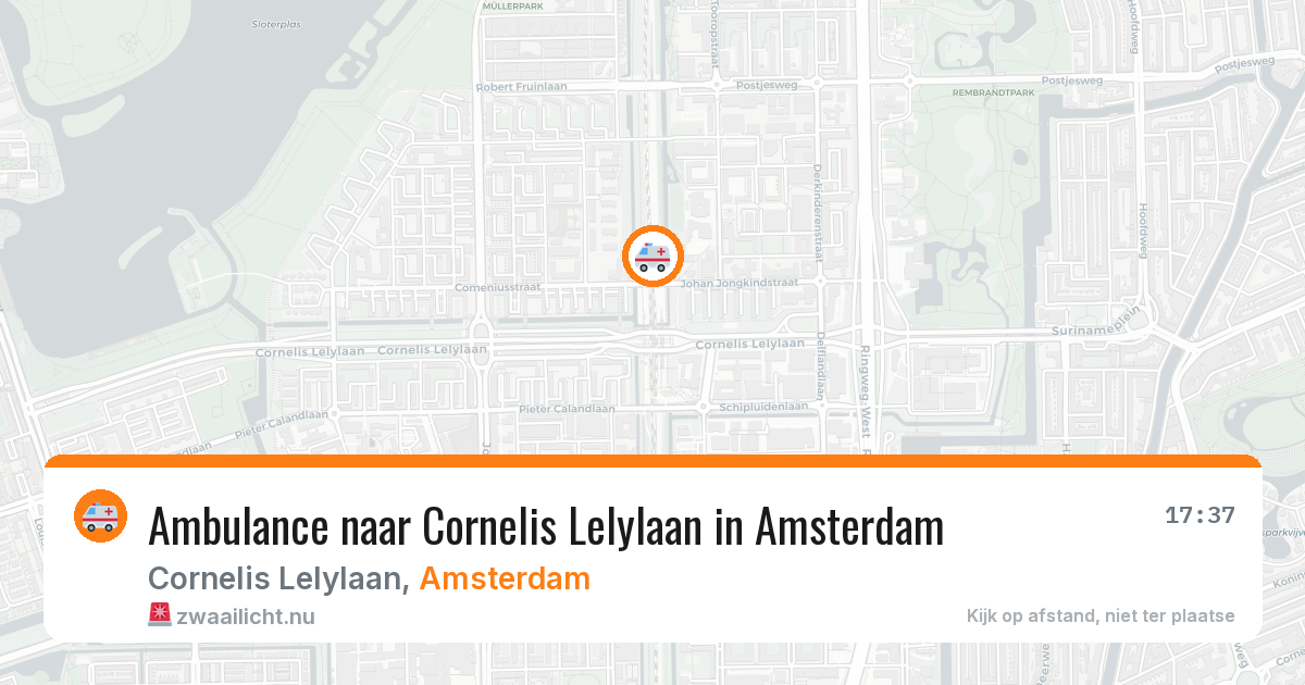 Ambulance naar Cornelis Lelylaan in Amsterdam — 12 jul 2026