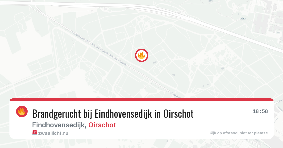 Brandgerucht bij Eindhovensedijk in Oirschot — 18 mrt 2026