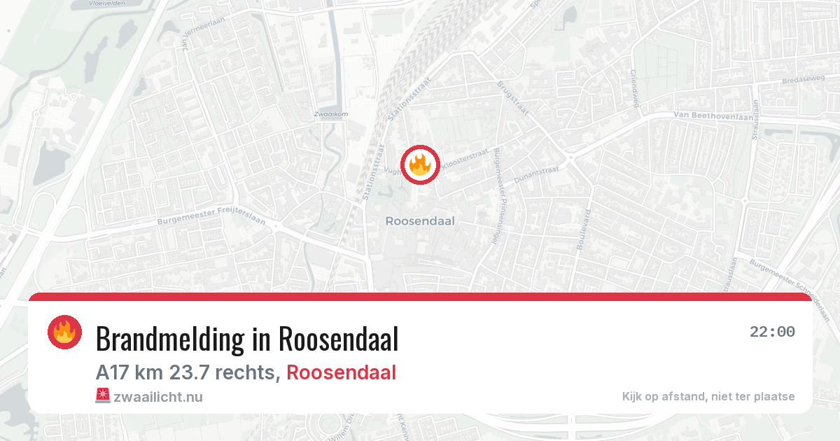 Brandmelding in Roosendaal — 4 apr 2026