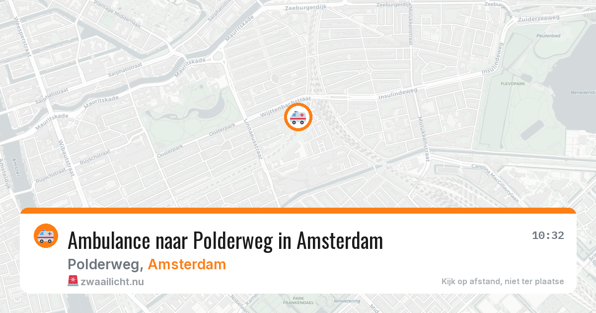 Ambulance naar Polderweg in Amsterdam — 21 jul 2026