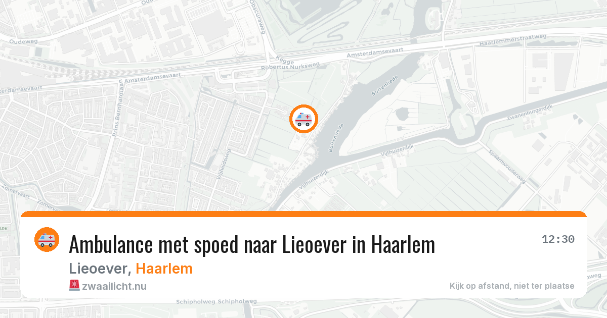Ambulance met spoed naar Lieoever in Haarlem — 12 jul 2026