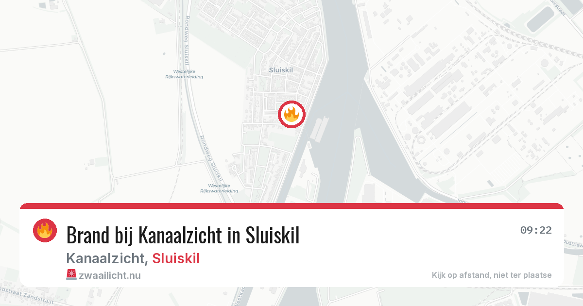Brand bij Kanaalzicht in Sluiskil — 26 jul 2026