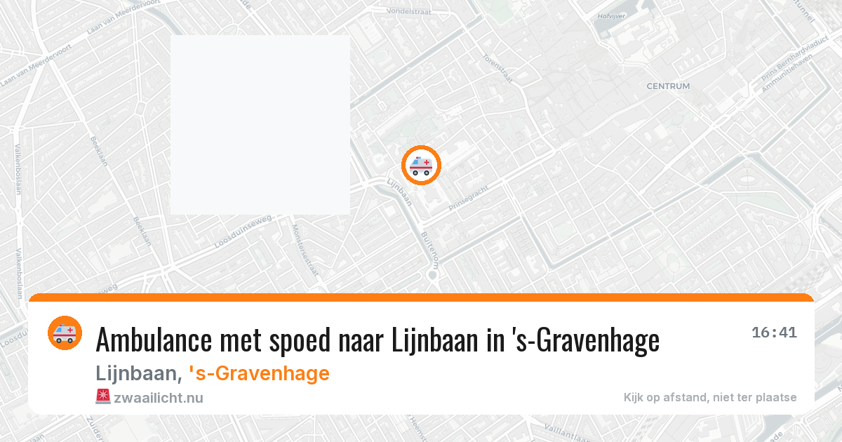 Ambulance met spoed naar Lijnbaan in 's-Gravenhage — 10 jul 2026
